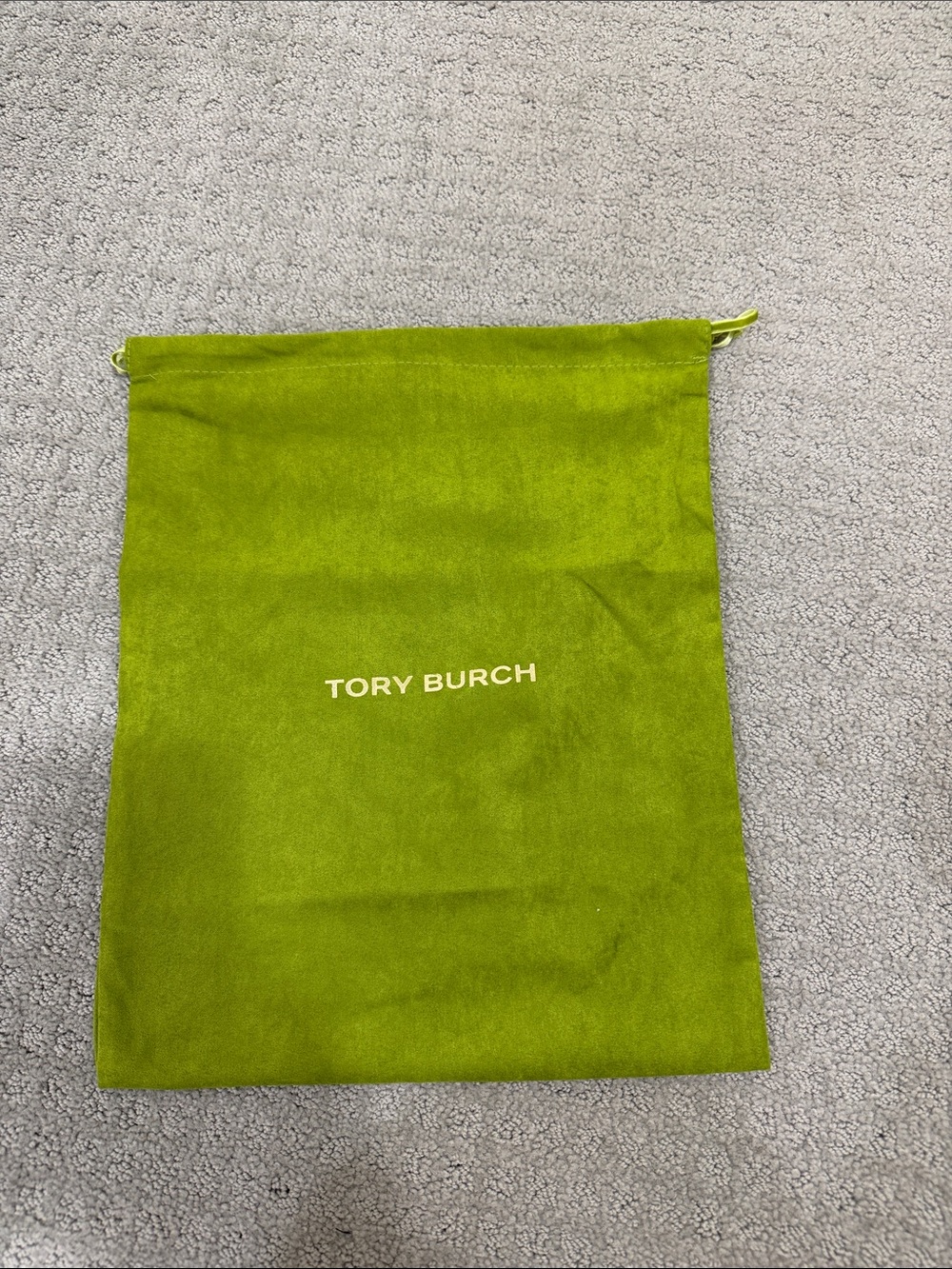Tory Burch Olive Green Drawstring Dust Bag